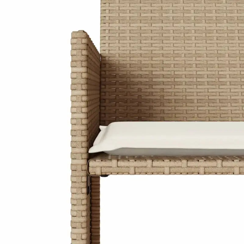 Loungebank met poly rattan en wasbare hoes voor buitenruimte - Loungebanken