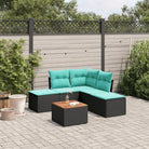Loungebank van gepoedercoat staal voor tuin en terras in zwart materiaal - Tuinsets
