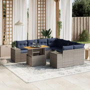 Loungebank van grijs materiaal met gepoedercoat staal afmetingen - Tuinsets