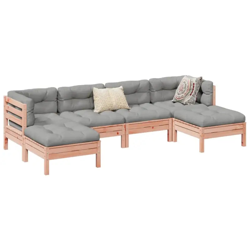 Loungebank van massief douglas vurenhout voor tuin en terras - Natuurlijk douglashout - Tuinsets