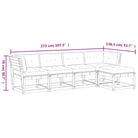 Loungebank van massief Douglashout met comfortabele zitervaring voor tuin - Tuinsets