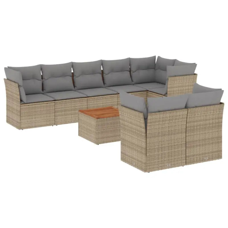 Loungebank van poly rattan met gepoedercoat staal en perfecte afmetingen - Tuinsets