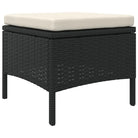 Loungebank van poly rattan met gepoedercoat staal en wasbare hoes - Loungebanken