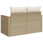 Loungebank van poly rattan met waterdichte zak voor comfortabele zitervaring - Loungebanken