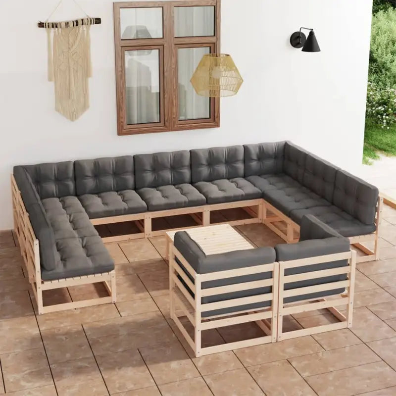 Loungebank voor buiten genieten en ontspannen - Naturel / Ja - Tuinsets