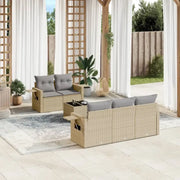 Loungebank voor buiten met waterdichte tas en beige materiaal - Tuinsets