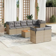 Loungebank voor tuin en terras in gemengd beige materiaal - Tuinsets