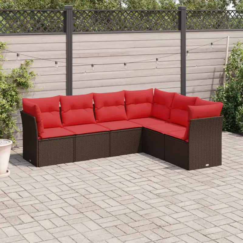 Loungebank voor tuin met waterdichte tas en poly rattan afmetingen - Bruin / Zonder tafel - Tuinsets
