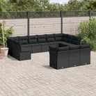 Loungebank voor tuin met waterdichte tas en zwart materiaal - Tuinsets