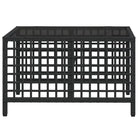 Loungebanken in zwart materiaal met gepoedercoat staal afmetingen - Loungebanken