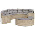 Loungebanken met poly rattan en gepoedercoat staal totale afmetingen - Loungebanken