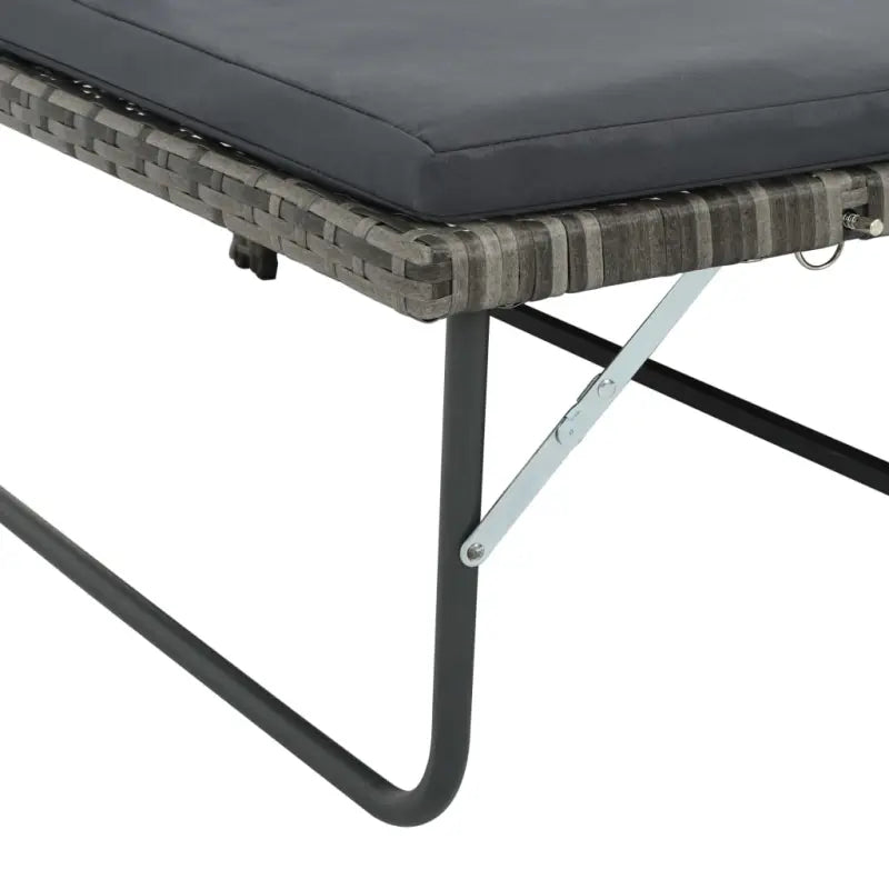 Loungebanken met poly rattan en gepoedercoat stalen frame voor buiten - Loungebanken