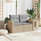 Loungebanken met poly rattan en waterdichte zak voor comfortabele zitervaring - Loungebanken