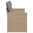 Loungebanken met poly rattan en waterdichte zak voor comfortabele zitervaring - Loungebanken