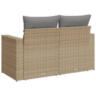 Loungebanken met poly rattan en waterdichte zak voor comfortabele zitervaring - Loungebanken