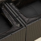 Loungebanken met poly rattan voor een comfortabele zitervaring buiten - Loungebanken
