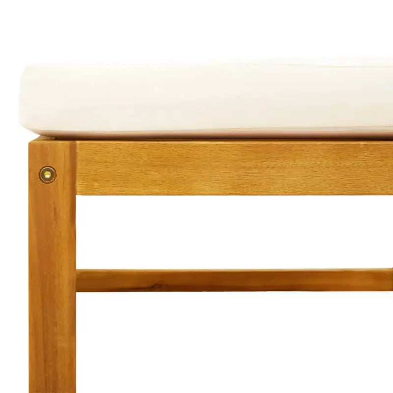 Loungebanken van massief acaciahout met comfortabele zit- en rugkussens - Loungebanken