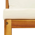 Loungebanken van massief acaciahout met comfortabele zit- en rugkussens - Loungebanken