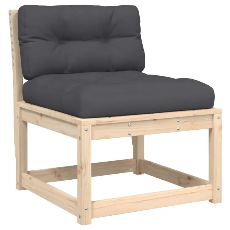 Loungebanken van massief grenenhout met modulair ontwerp voor tuin en terras - Loungebanken
