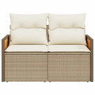 Loungebanken van poly rattan voor een comfortabele zitervaring met wasbare hoes - Loungebanken