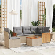 Loungebanks in beige materiaal en gepoedercoat staal met waterdichte zak - Tuinsets