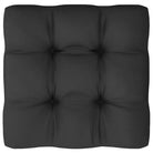 Loungebankset van massief grenenhout met rug- en zijkussen - Tuinsets