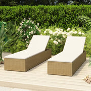 Loungebed met gepoedercoat staal voor tuin en zwembad gebruik - Ligstoelen