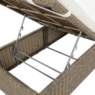 Loungebed met gepoedercoat staal voor tuin en zwembad gebruik - Ligstoelen