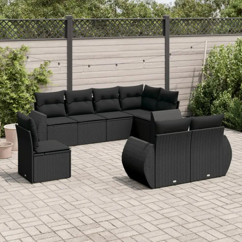 Loungeen set met waterdichte tas en gepoedercoat staal in beige - Zwart / Zonder tafel - Tuinsets