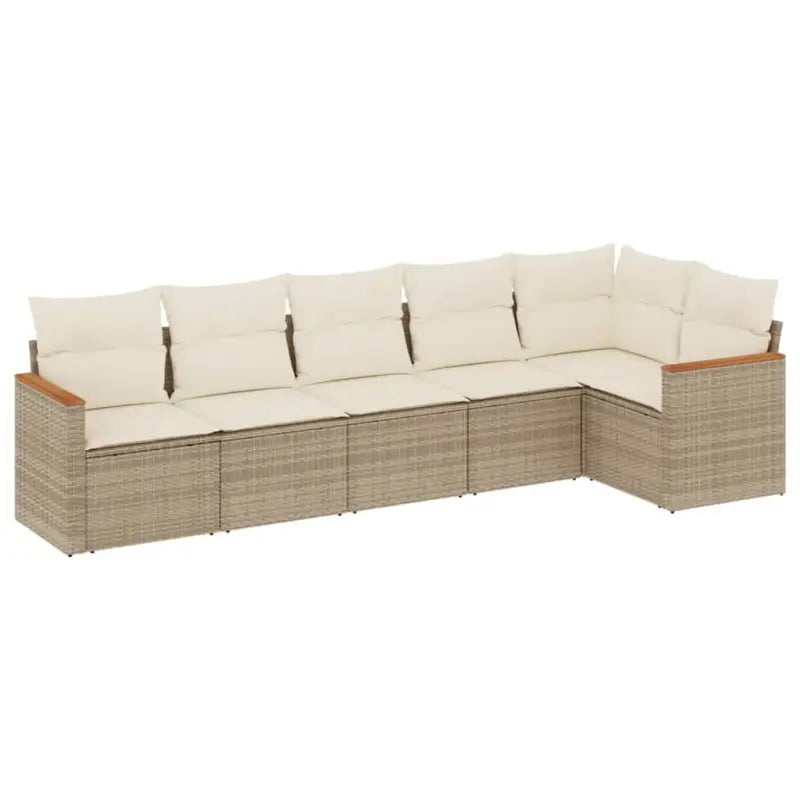 Loungeset in beige materiaal met gepoedercoat staal en waterdichte tas - Tuinsets