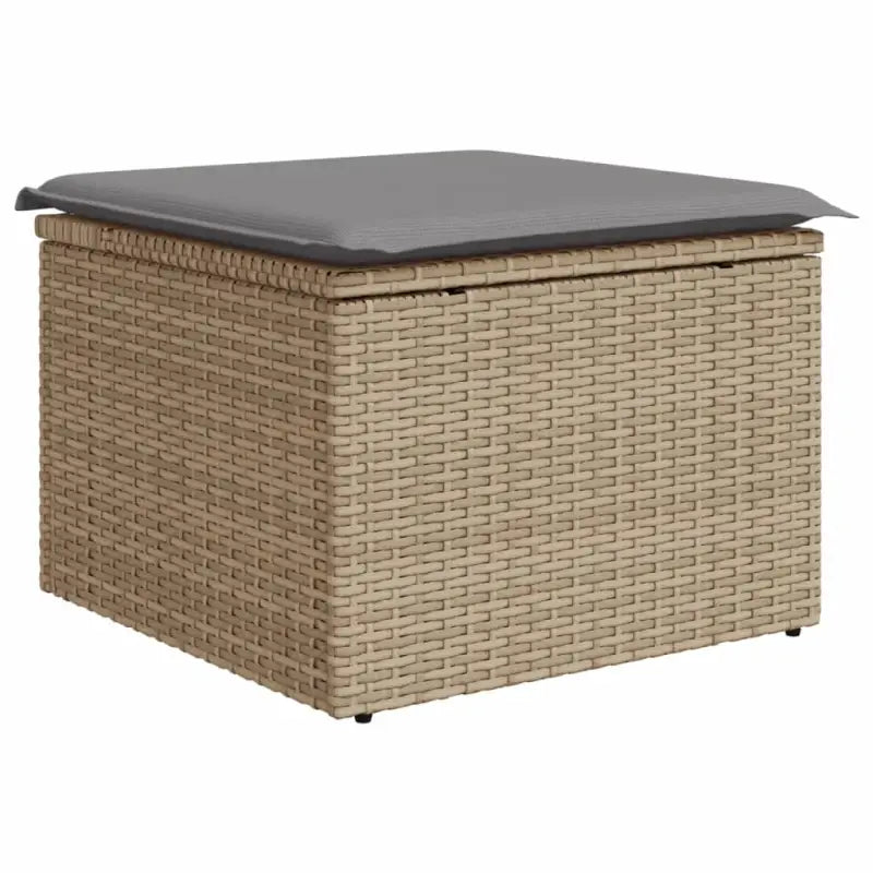 Loungeset in gemengd beige materiaal met waterdichte tas - Tuinsets