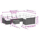 Loungeset in gemengd beige materiaal voor buitenplezier - Tuinsets