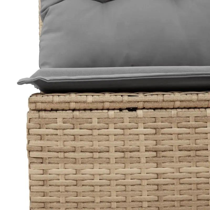 Loungeset in gemengd beige materiaal voor ontspannen buitentijd - Tuinsets