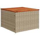 Loungeset in gemengd beige materiaal voor ontspannen buitentijd - Tuinsets