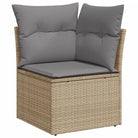 Loungeset in gemengd beige met waterdichte tas voor buitenplezier - Tuinsets