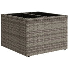 Loungeset met grijs materiaal en gepoedercoat staal voor tuin en terras - Tuinsets