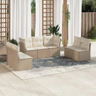 Loungeset met poly rattan en comfortabele zitervaring op maat gemaakte afmetingen - Tuinsets