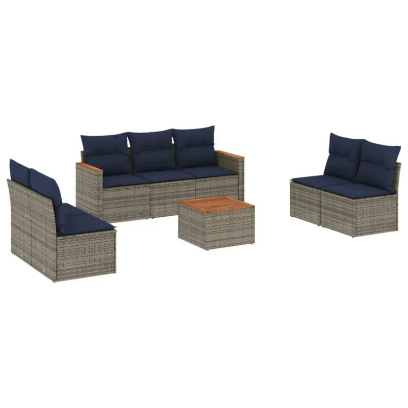 Loungeset met poly rattan en gepoedercoat staal voor jouw tuin - Tuinsets