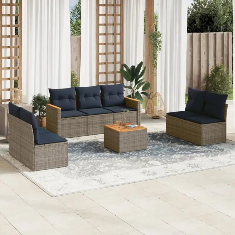 Loungeset met poly rattan en gepoedercoat staal voor jouw tuin - Tuinsets