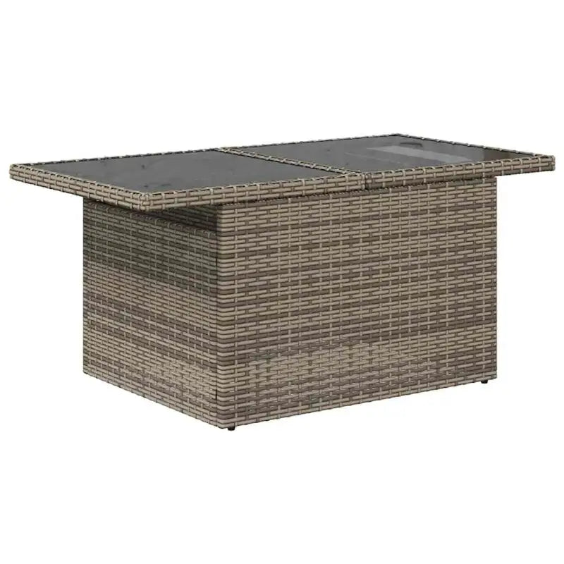 Loungeset met waterdichte tas en grijs materiaal van gepoedercoat staal - Grijs / met opbergruimte - Tuinsets