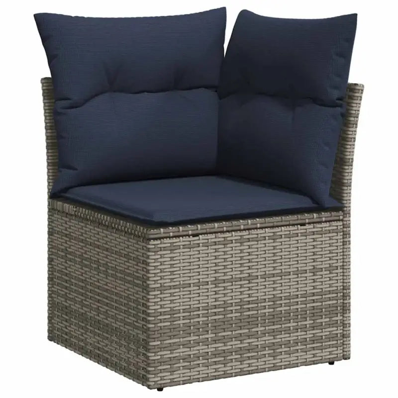 Loungeset met waterdichte tas in grijs materiaal en gepoedercoat staal - Grijs - Tuinsets