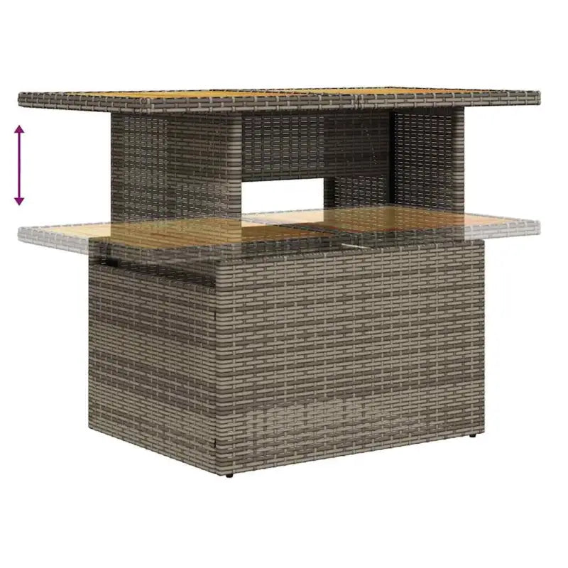 Loungeset met waterdichte zak en grijs materiaal van gepoedercoat staal - Tuinsets