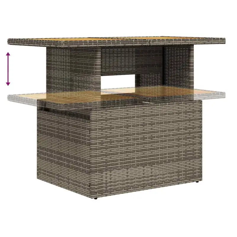 Loungeset met waterdichte zak en grijs materiaal van gepoedercoat staal - Tuinsets