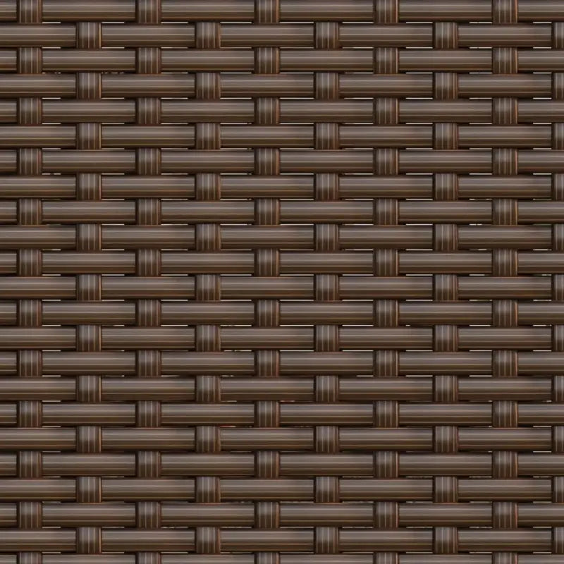 Loungeset van poly rattan en gepoedercoat staal in bruin materiaal - Tuinsets