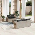 Loungeset voor de tuin van grijs materiaal met gepoedercoat staal - Lichtgrijs - Tuinsets