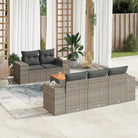 Loungeset voor tuin met gepoedercoat staal en waterdichte tas in grijs - Grijs - Tuinsets