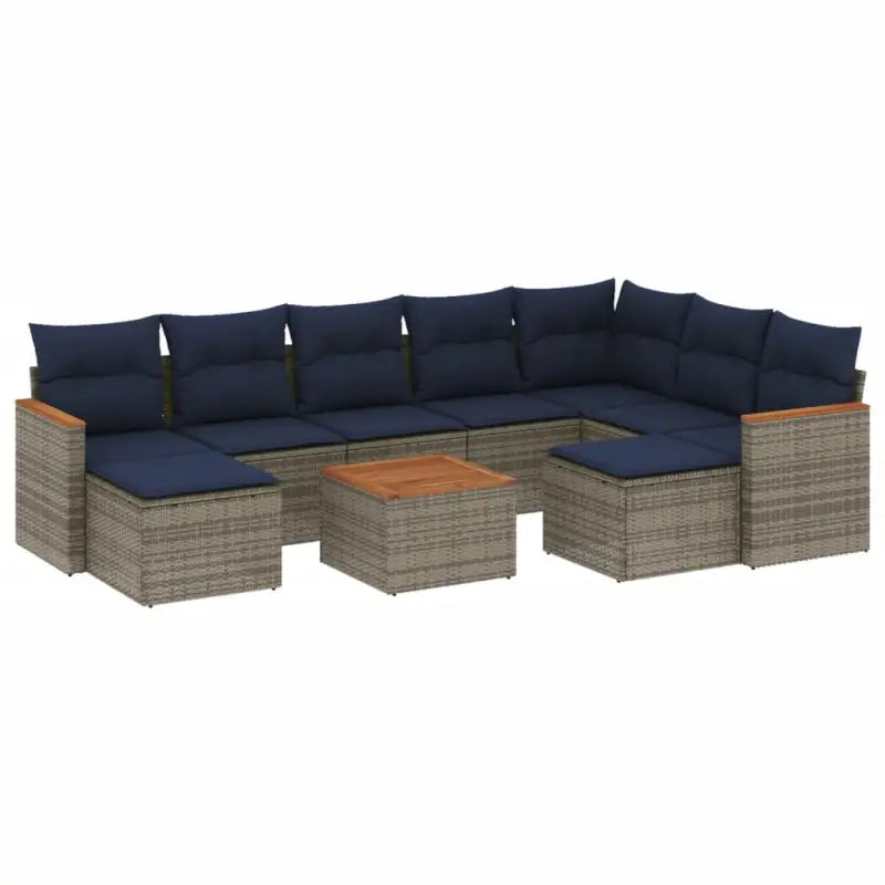 Loungeset voor tuin met grijs materiaal en waterdichte tas - Tuinsets