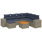 Loungeset voor tuin met waterdichte tas en grijs gepoedercoat staal - Tuinsets