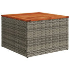Loungeset voor tuin of terras met grijs materiaal en gepoedercoat staal - Tuinsets