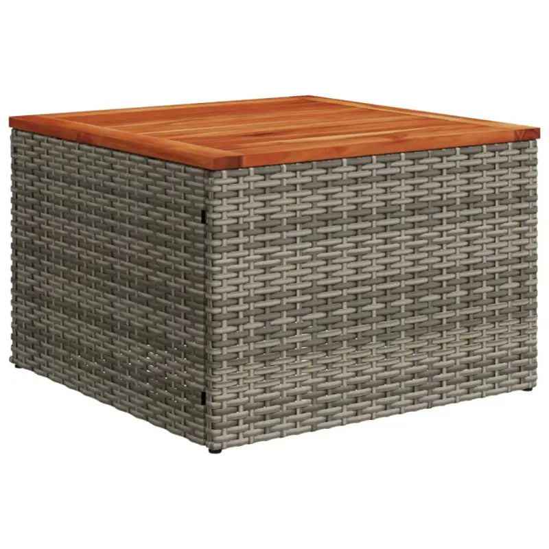 Loungeset voor tuin of terras met grijs materiaal en gepoedercoat staal - Tuinsets